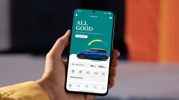 carga tu vehiculo con la app de mini